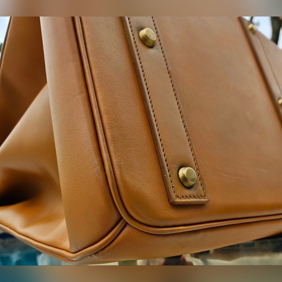 Hermes Natural Hide Leather HAC Birkin 50 Travel Bag - Picture 6 of 16